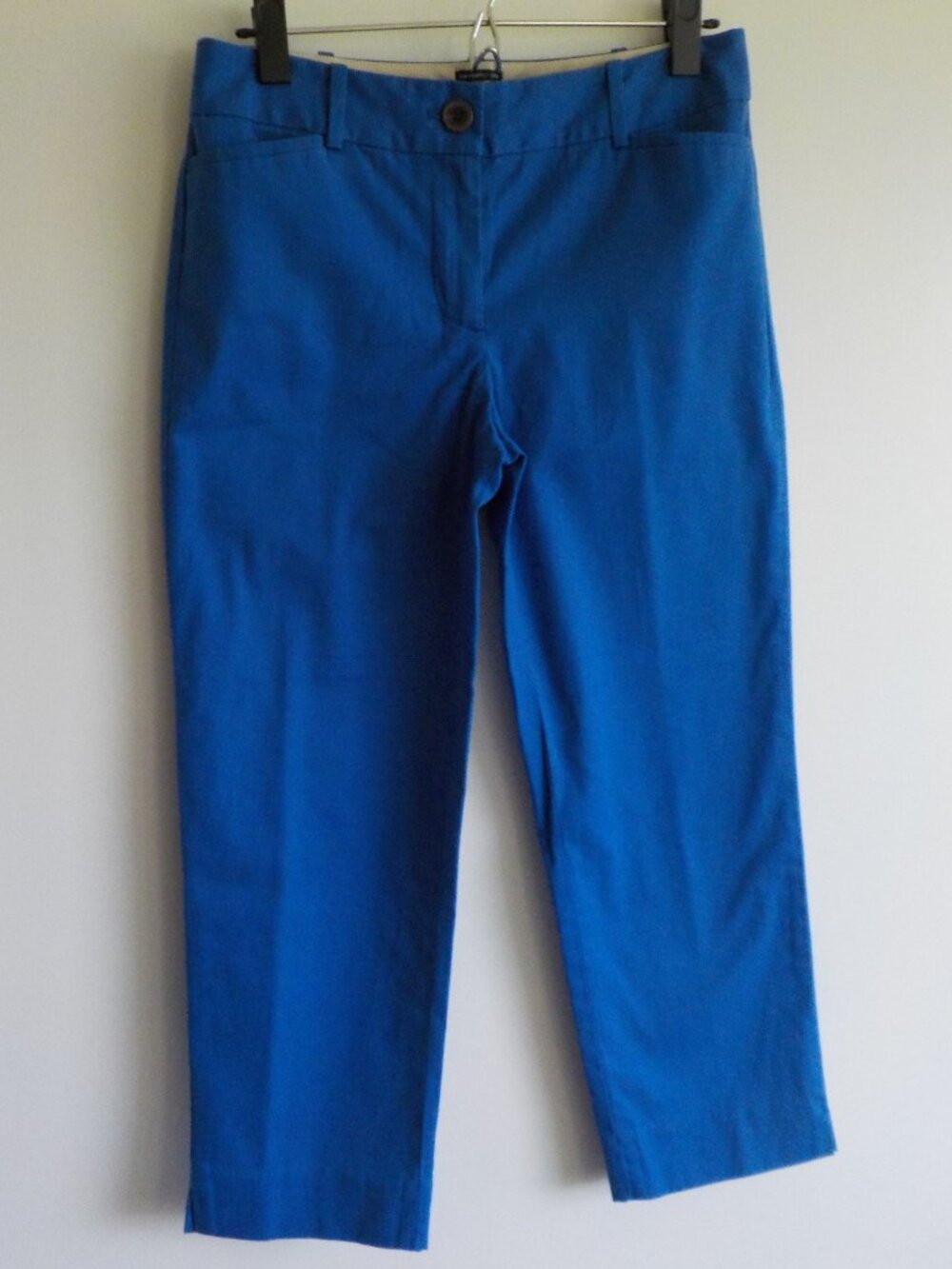 Talbots Pants Perfect Crop - 2Petite - COTTON Spandex Royal Blue Pockets (2533)